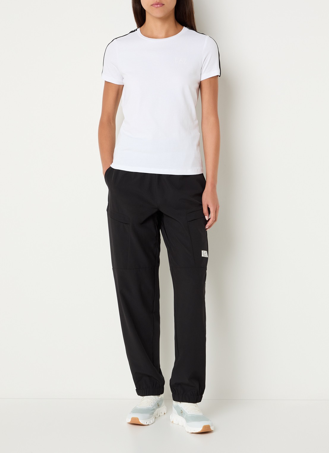Armani T-shirt met logo - voorkant 2 wit