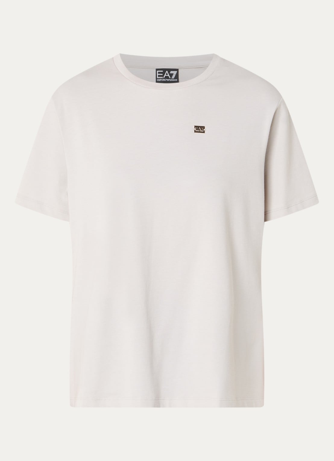 Armani T-shirt met logo - voorkant beige
