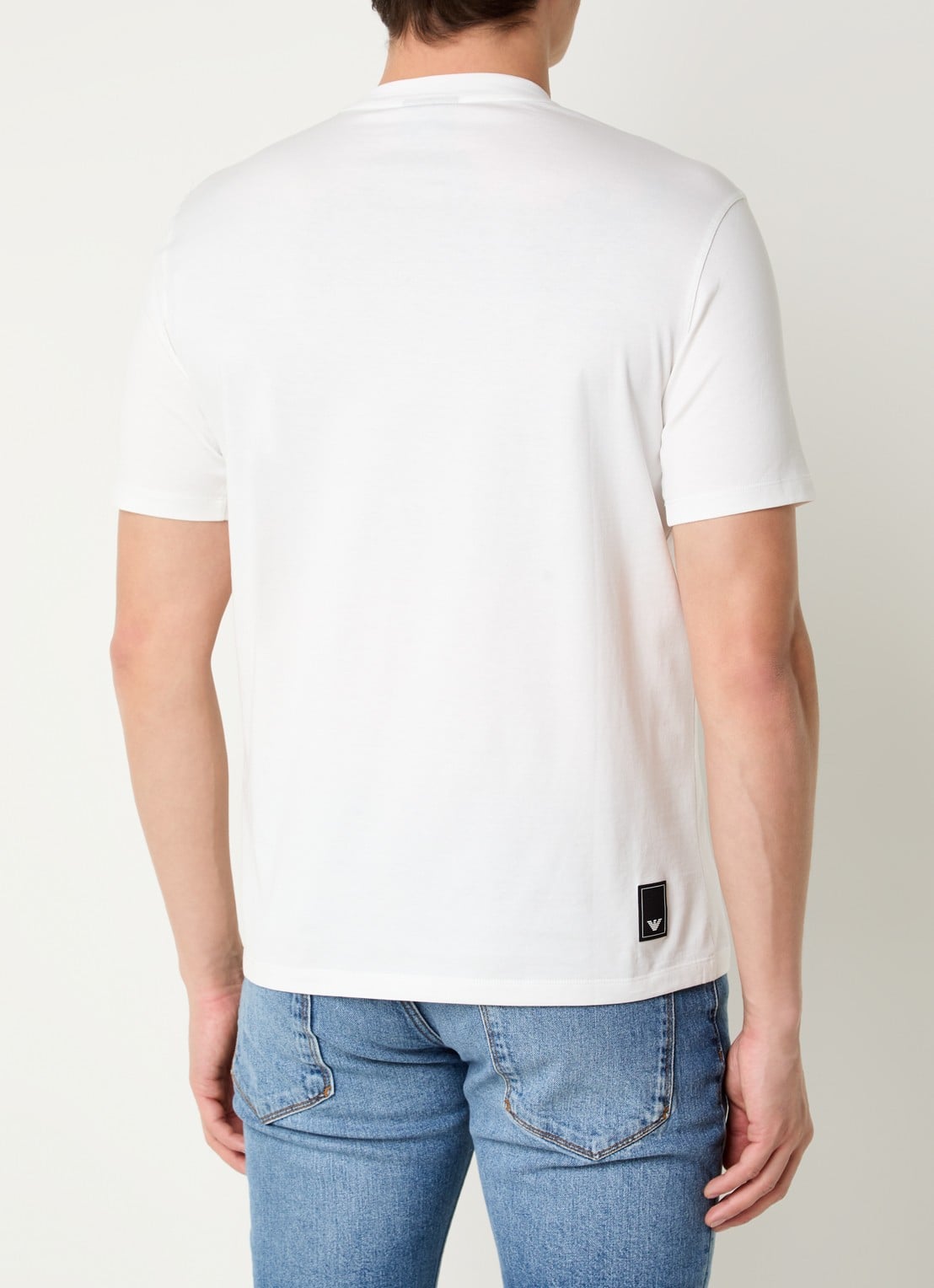Armani T-shirt met logo - achterkant 3 gebroken wit