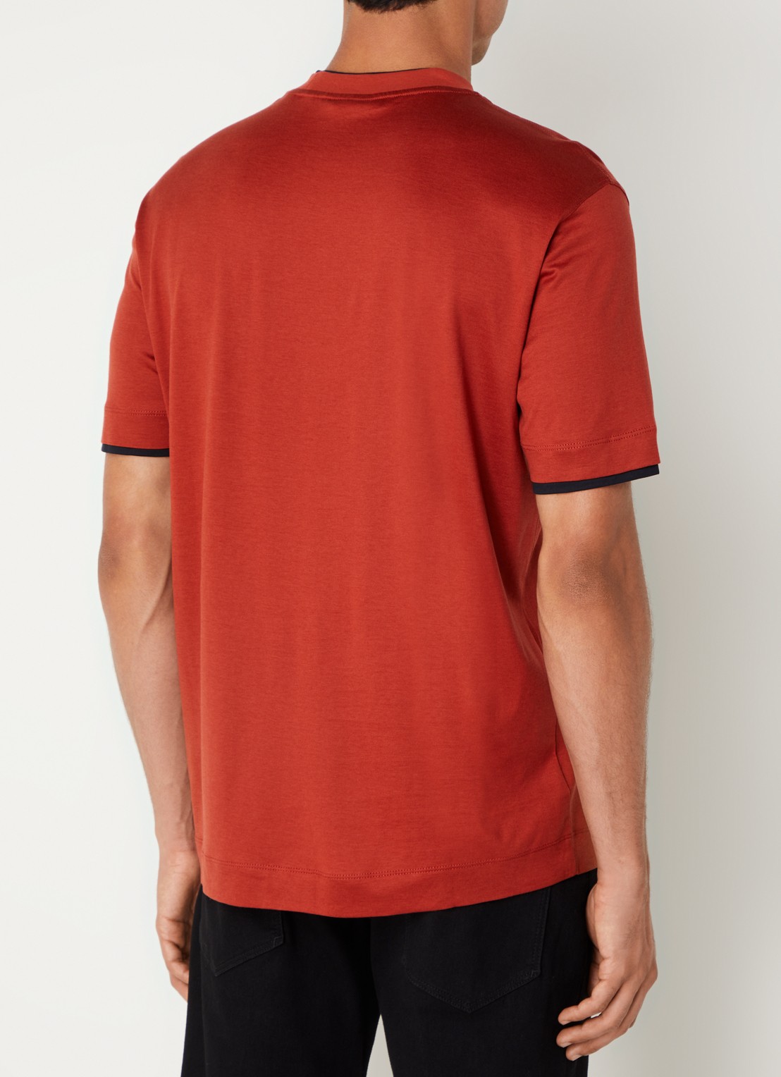 Armani T-shirt  met logo - achterkant 4 oranjerood