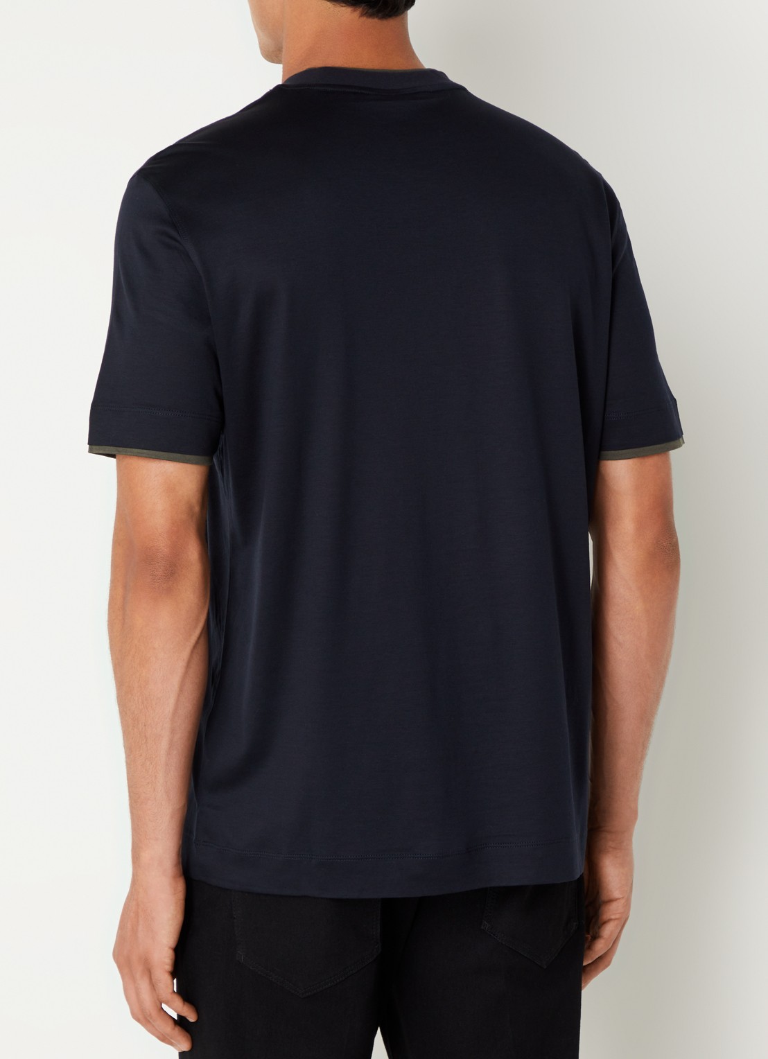 Armani T-shirt  met logo - achterkant donkerblauw