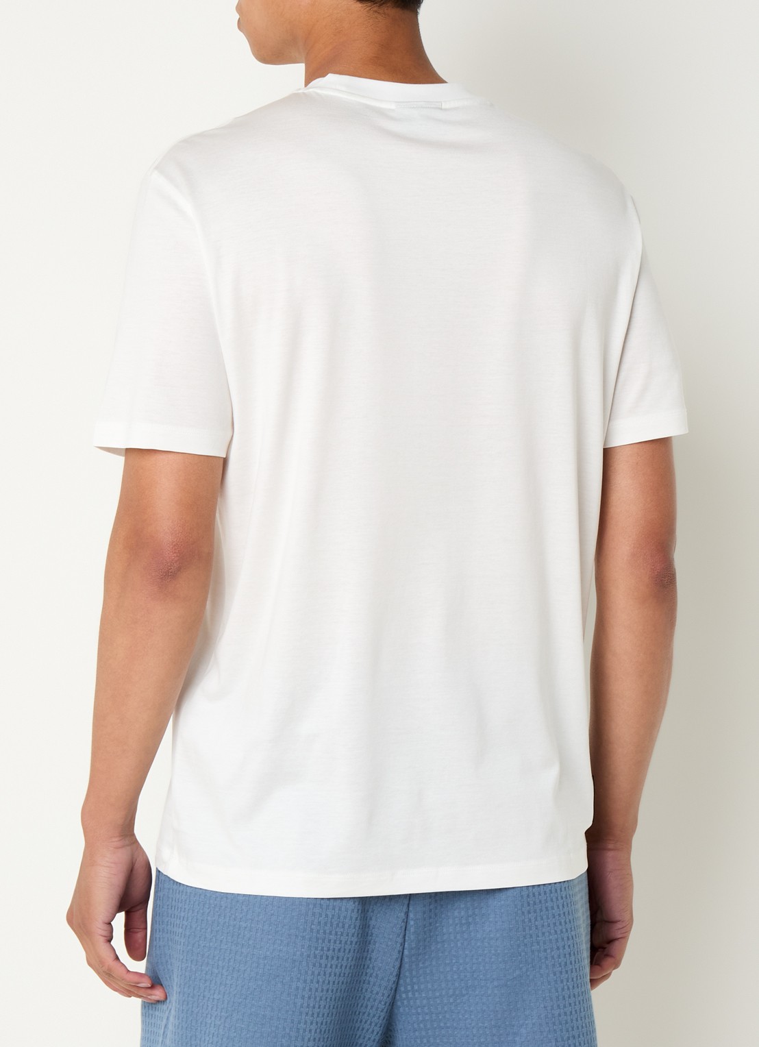 Armani T-shirt met logo - achterkant 3 gebroken wit