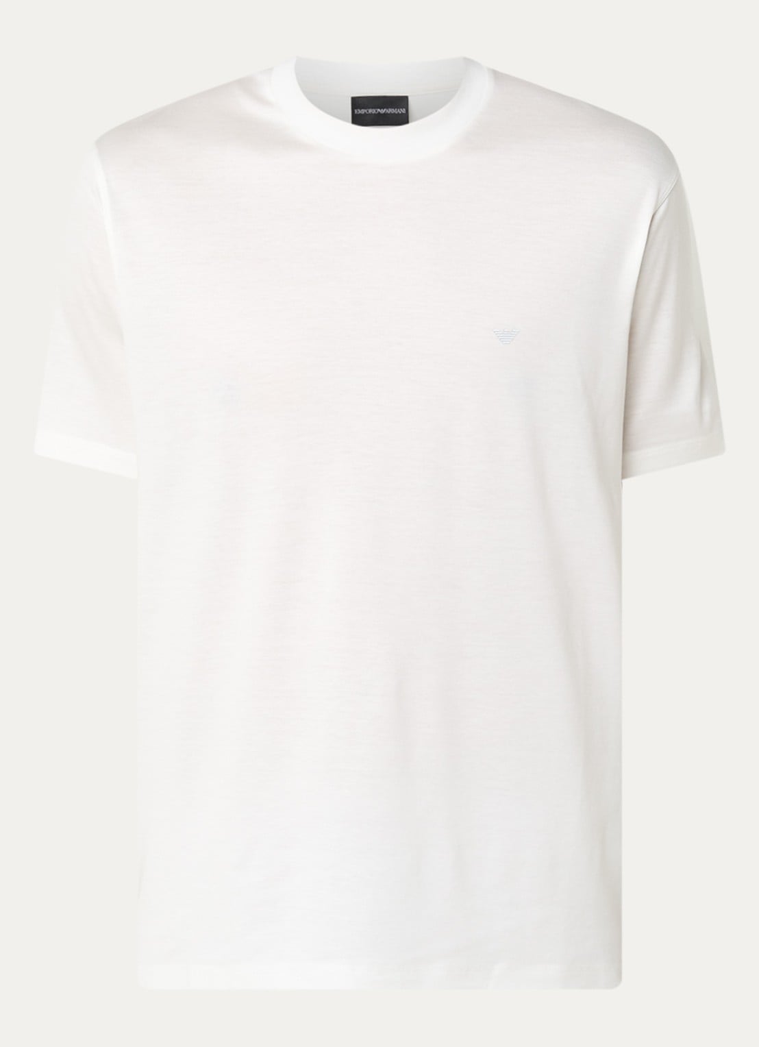Armani T-shirt met logo - voorkant gebroken wit