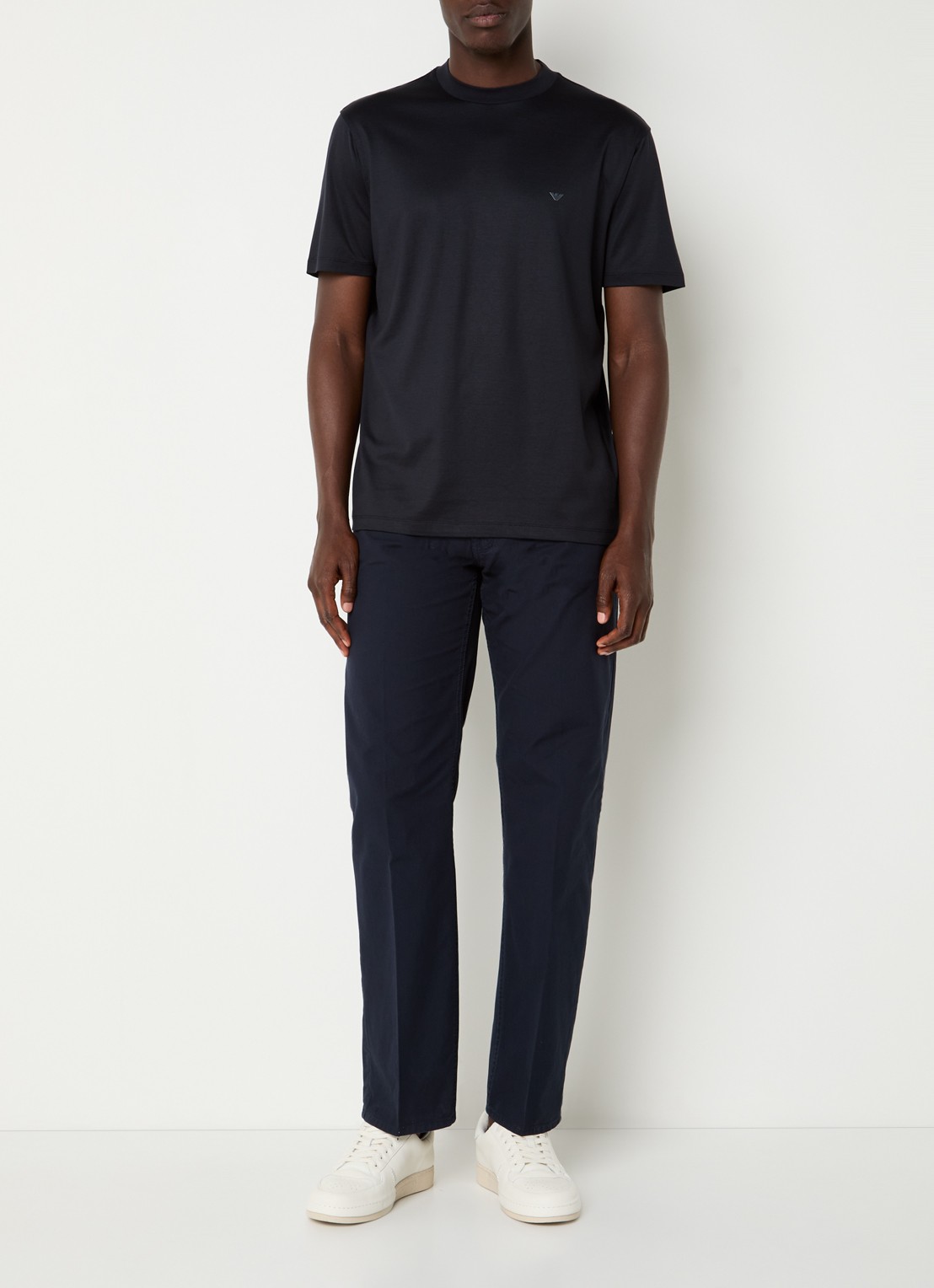 Armani T-shirt met logo - voorkant 3 donkerblauw