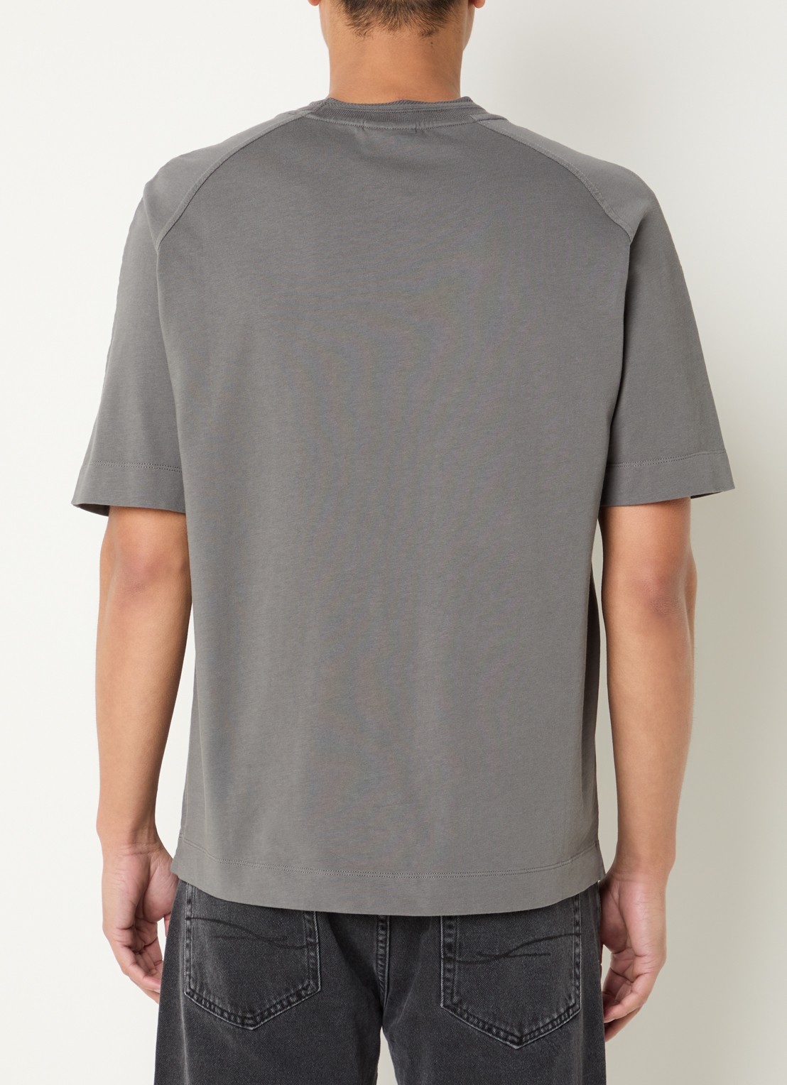 Armani T-shirt met logo - achterkant 4 antraciet