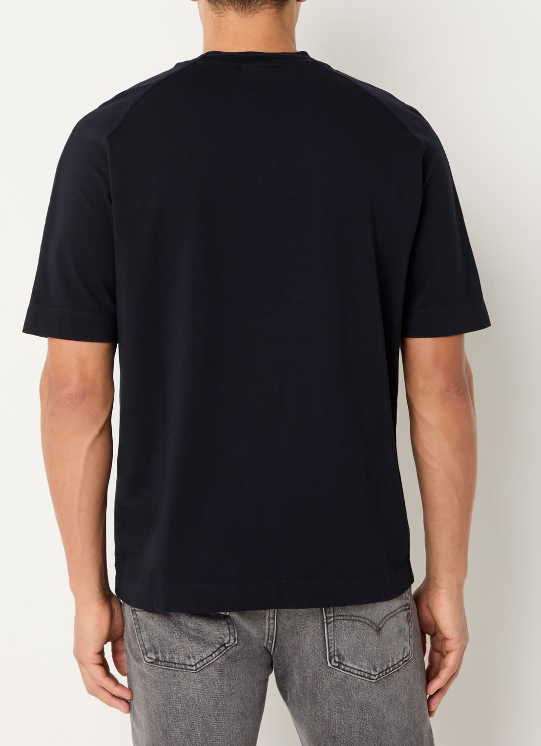 Armani T-shirt met logo - achterkant 2 donkerblauw