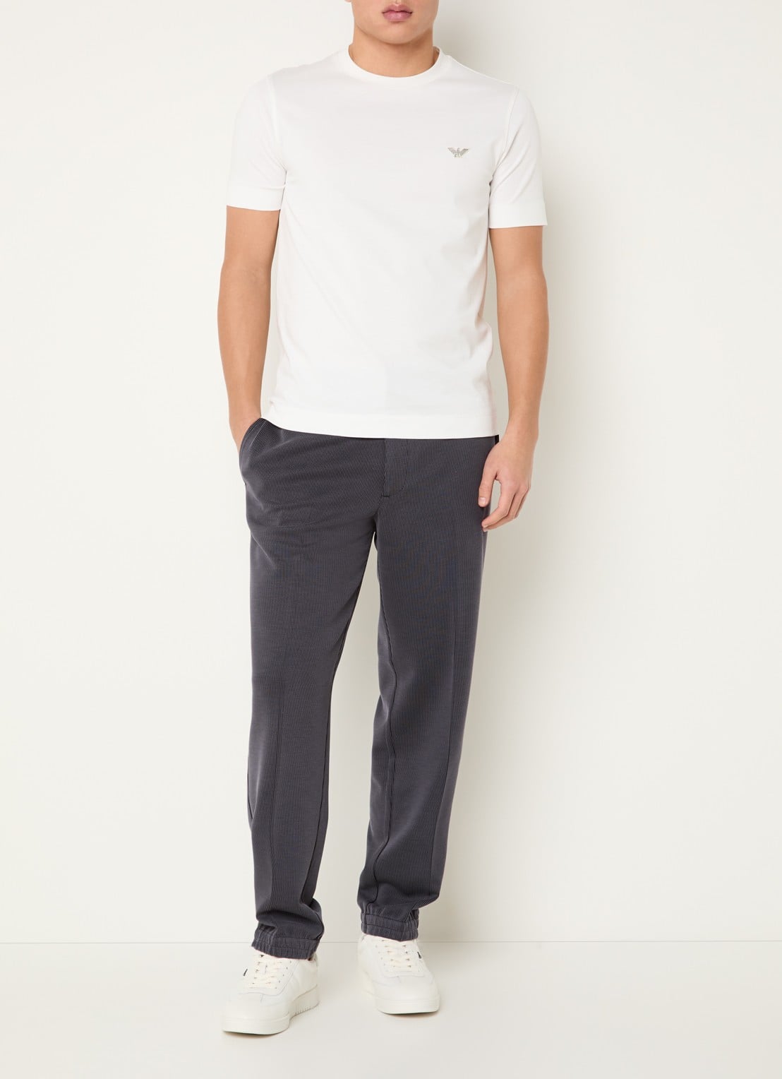 Armani T-shirt met logo - voorkant 4 wit