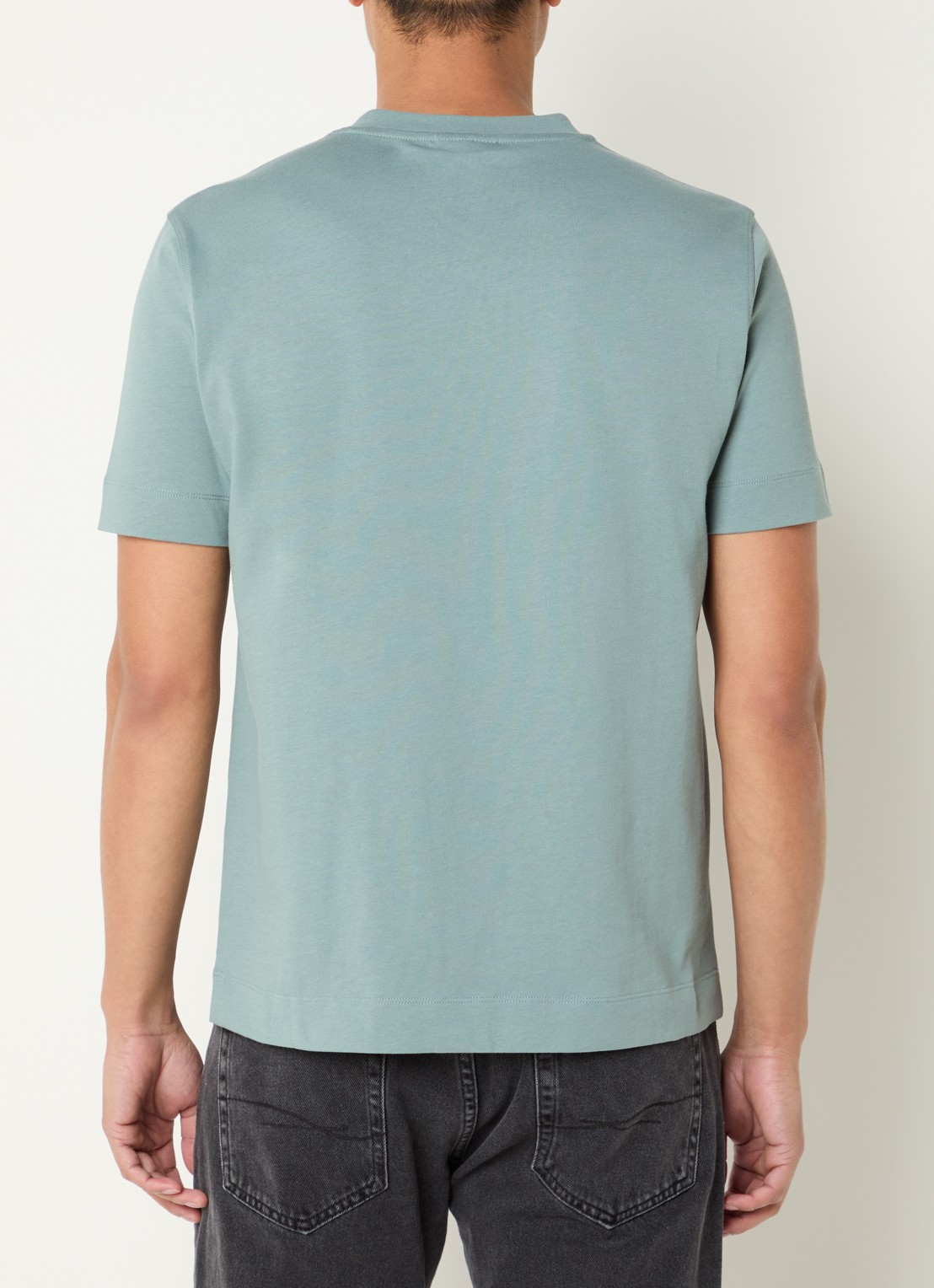 Armani T-shirt met logo - achterkant mint