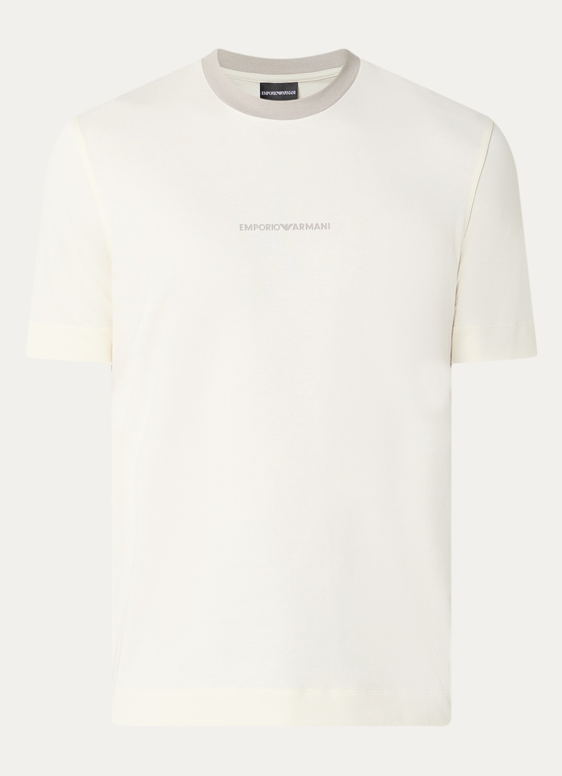 Armani T-shirt met logo - voorkant wit