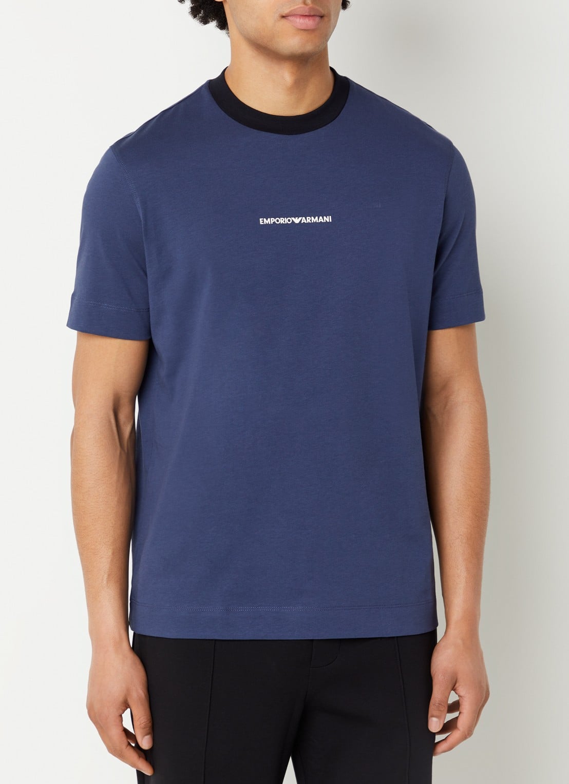 Armani T-shirt met logo - achterkant 3 indigo