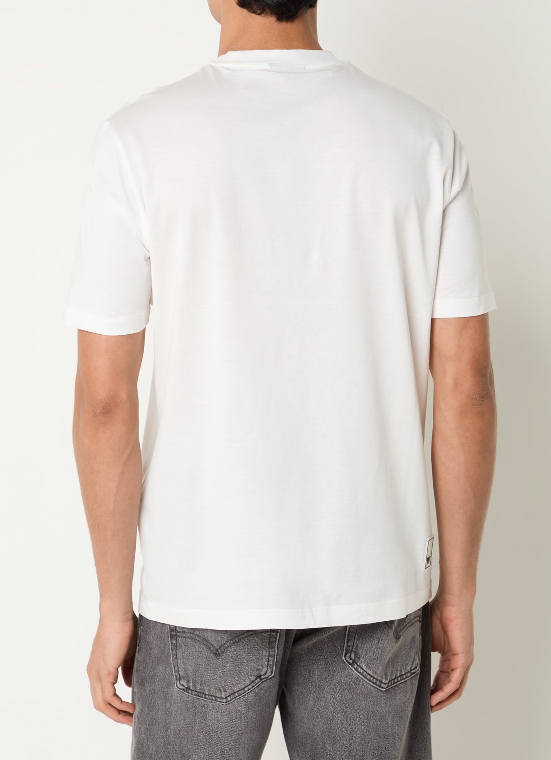 Armani T-shirt met logo - achterkant 4 gebroken wit