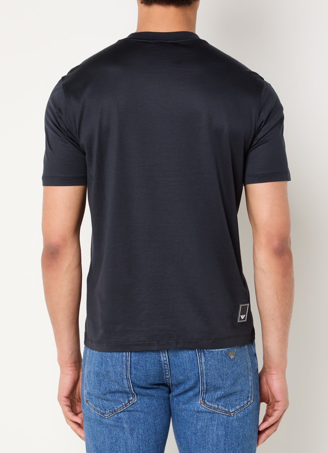 Armani T-shirt met logo - achterkant 4 donkerblauw