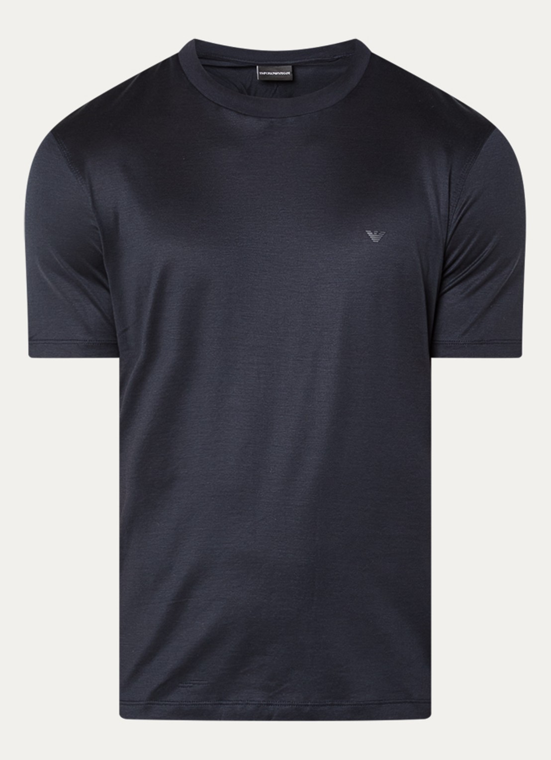 Armani T-shirt met logo - voorkant donkerblauw
