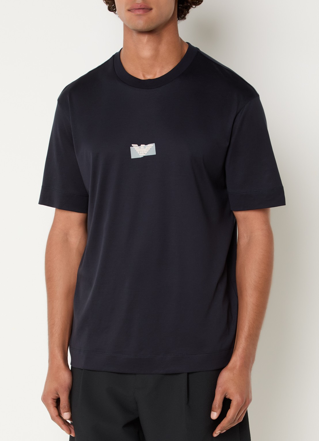 Armani T-shirt met logo - achterkant 2 donkerblauw