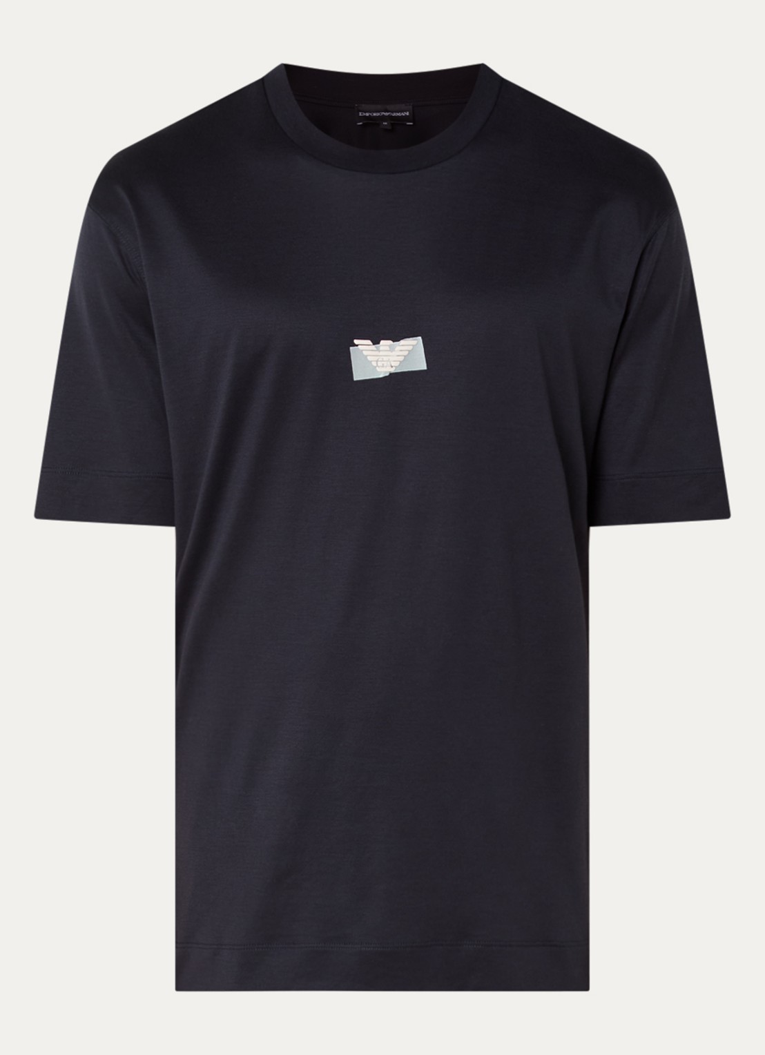 Armani T-shirt met logo - voorkant 3 donkerblauw