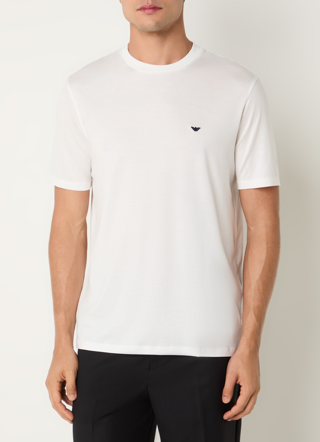 Armani T-shirt met logo - detail 2 wit