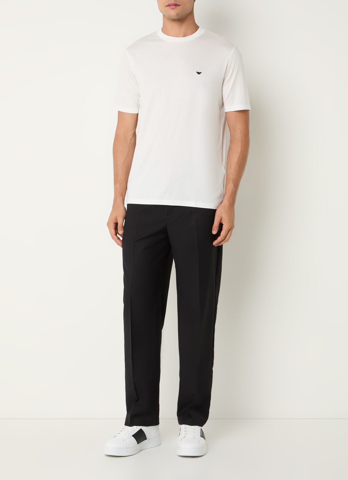 Armani T-shirt met logo - voorkant 4 wit
