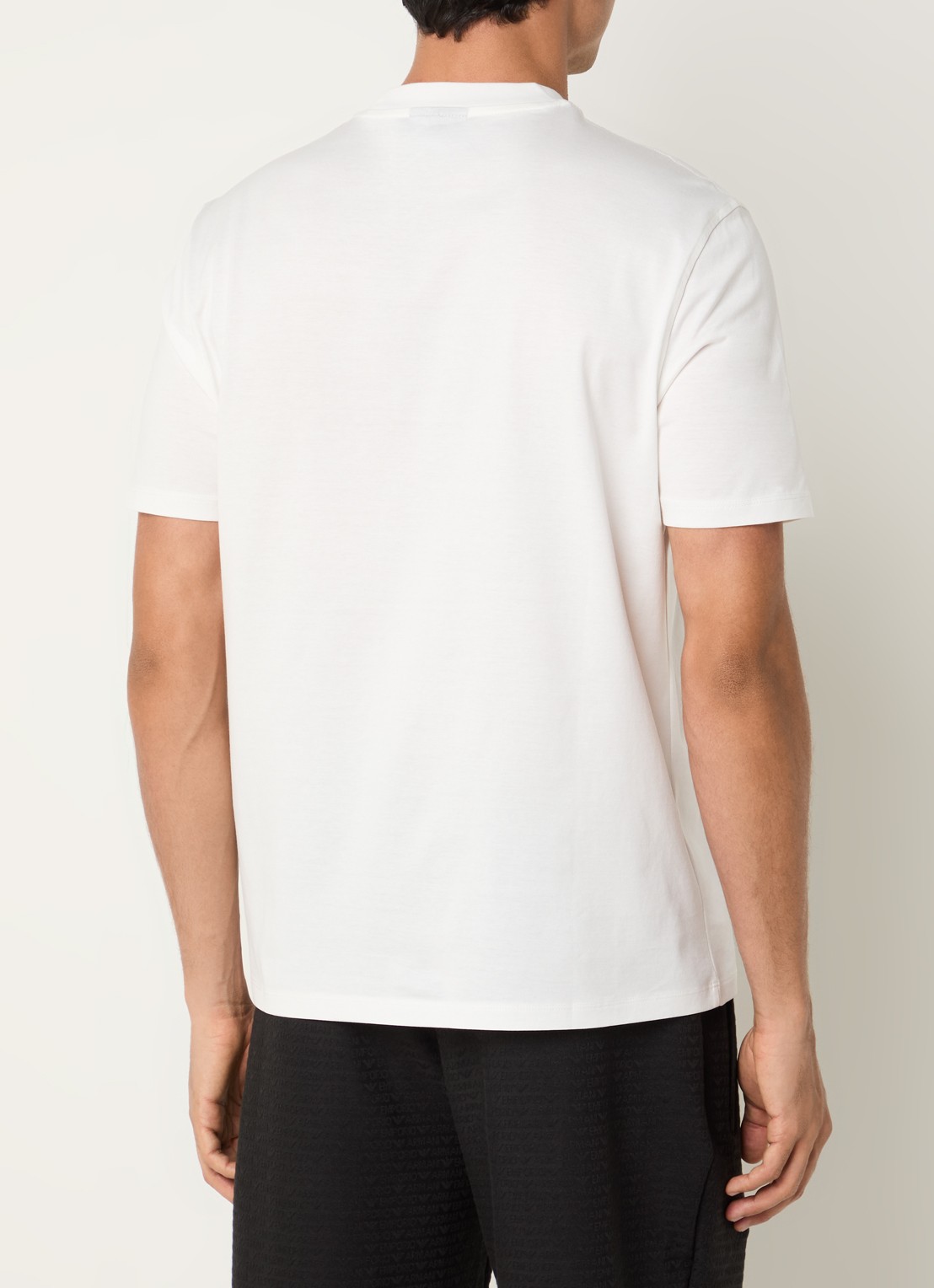 Armani T-shirt met logo - achterkant bordeauxrood