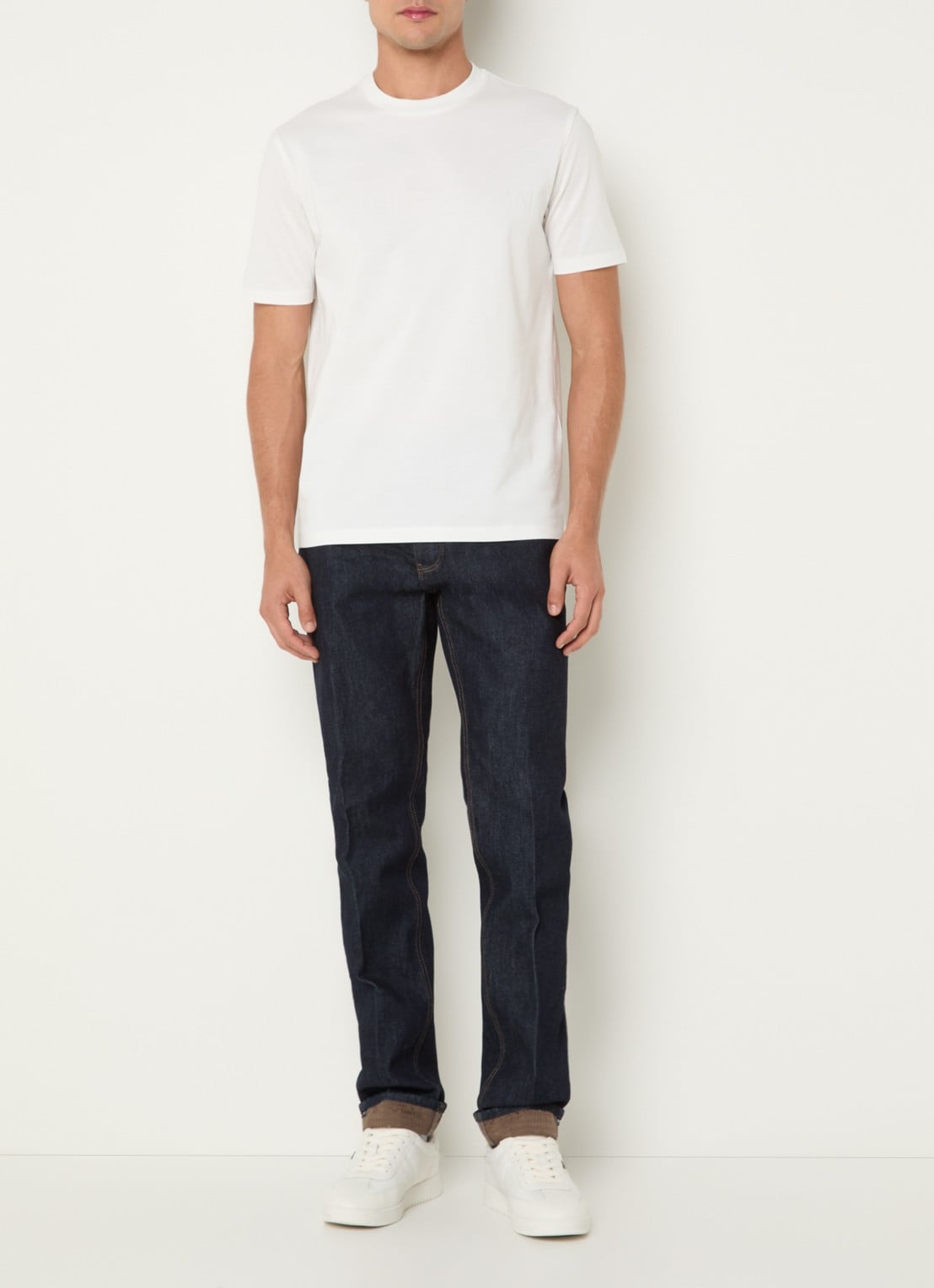 Armani T-shirt met logo - voorkant 2 wit