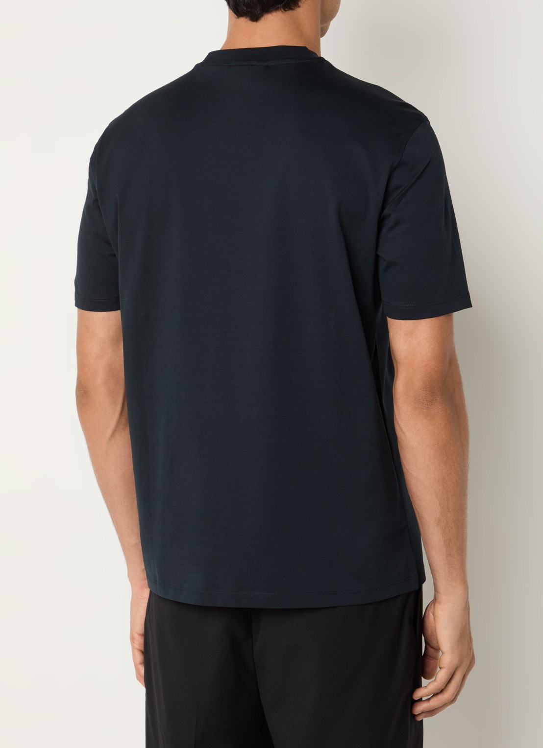 Armani T-shirt met logo - achterkant royalblauw