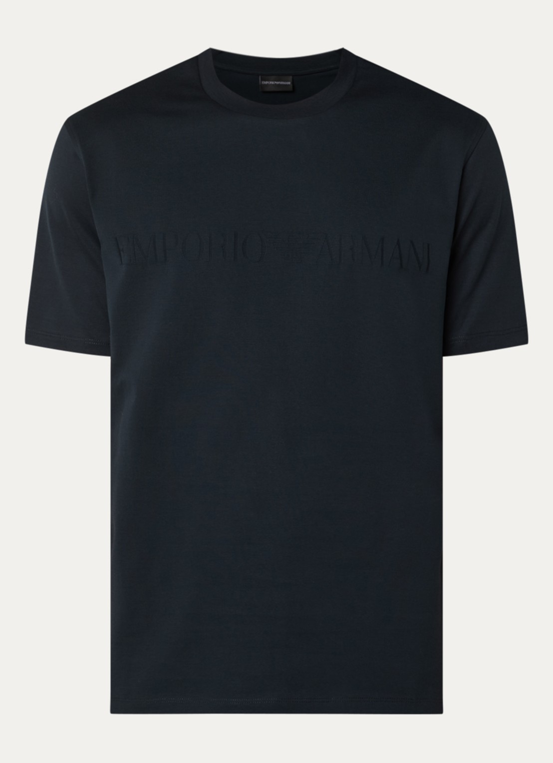 Armani T-shirt met logo - voorkant 2 royalblauw