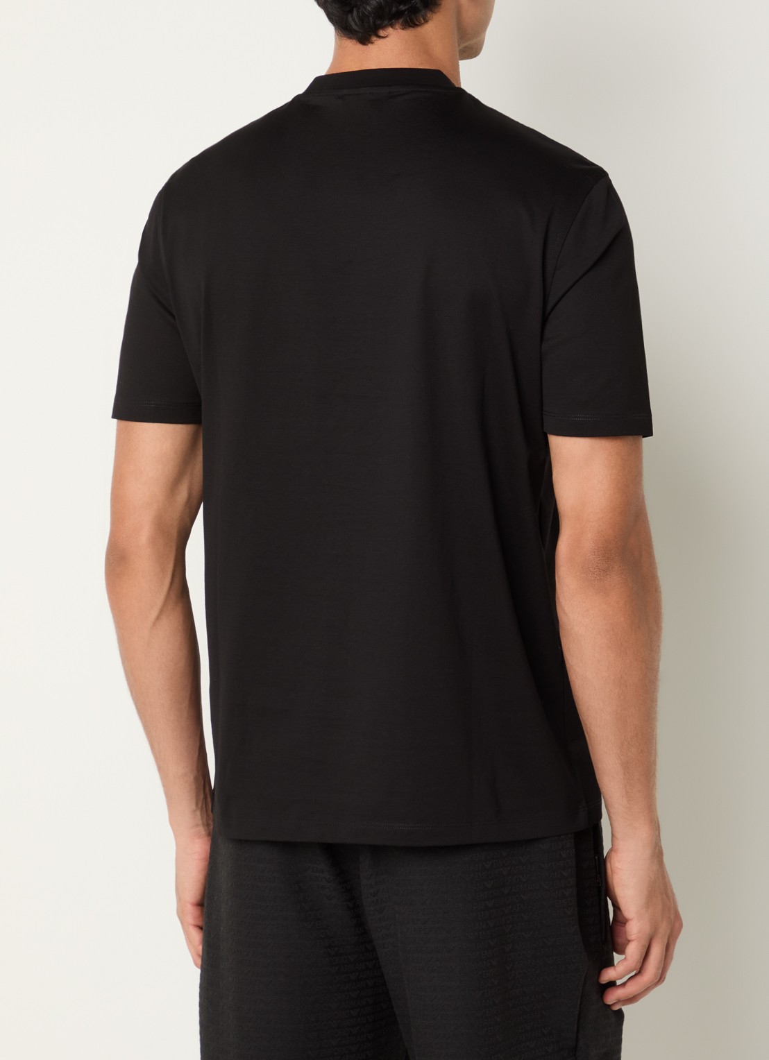 Armani T-shirt met logo - achterkant 3 zwart