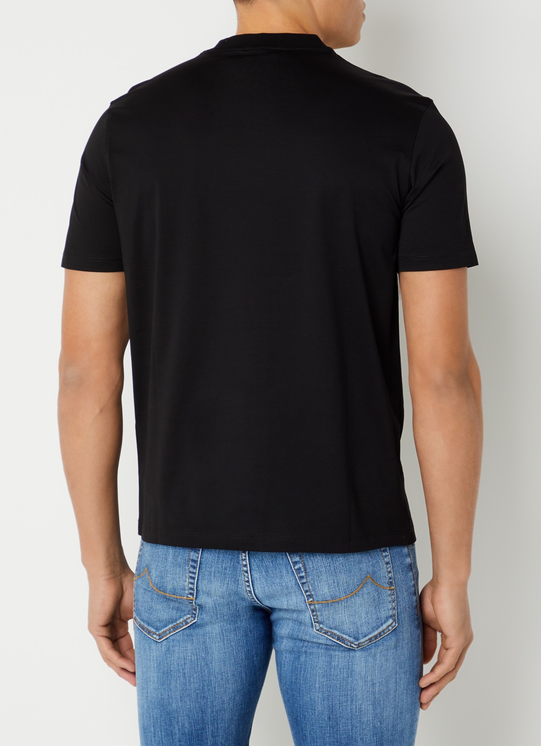 Armani T-shirt met logo - achterkant 3 donkerblauw