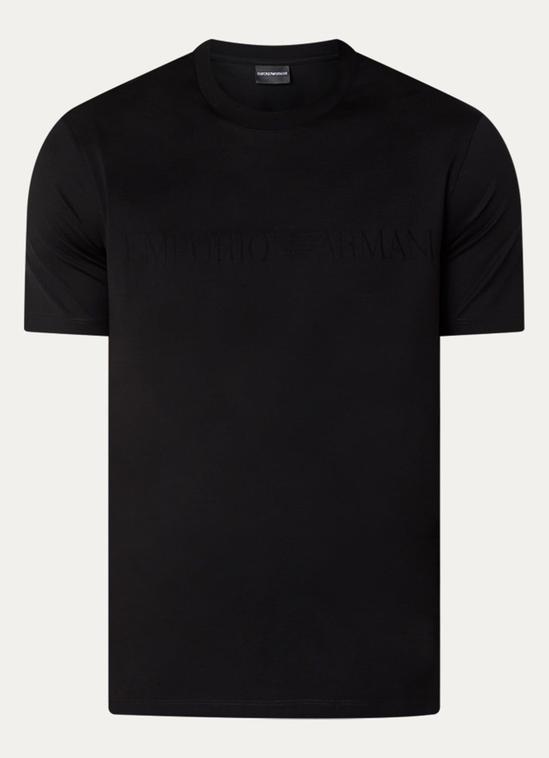 Armani T-shirt met logo - voorkant donkerblauw