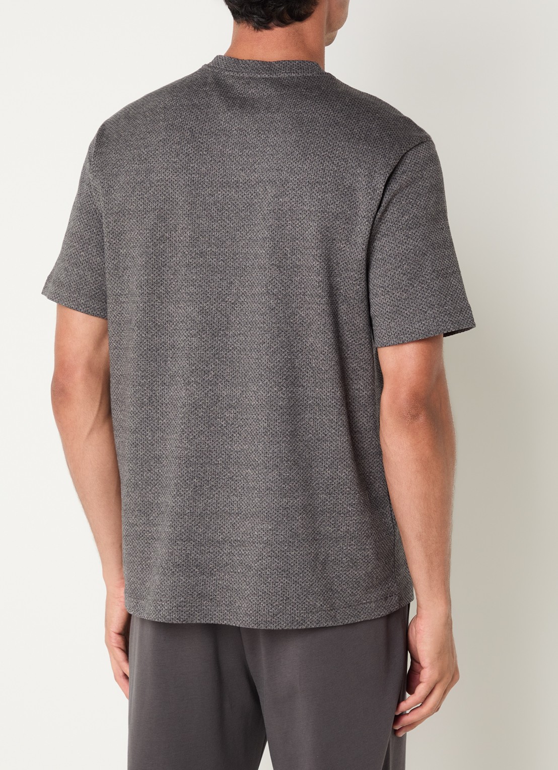Armani T-shirt met logo - achterkant 4 antraciet