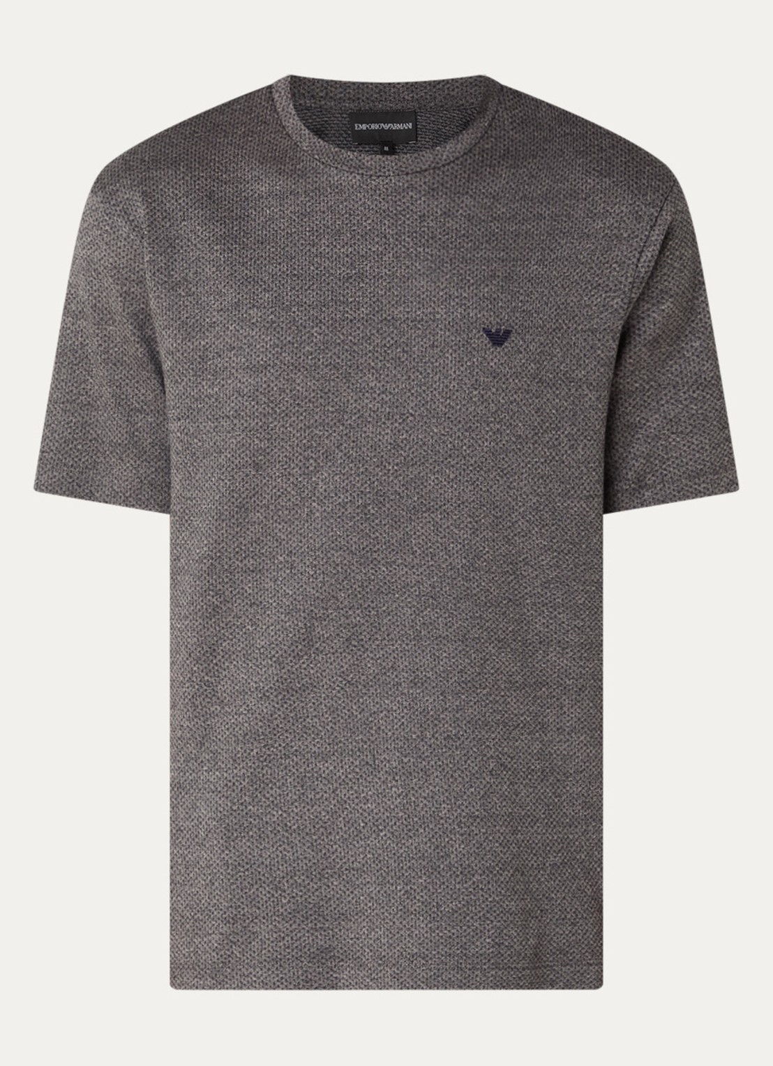 Armani T-shirt met logo - voorkant antraciet