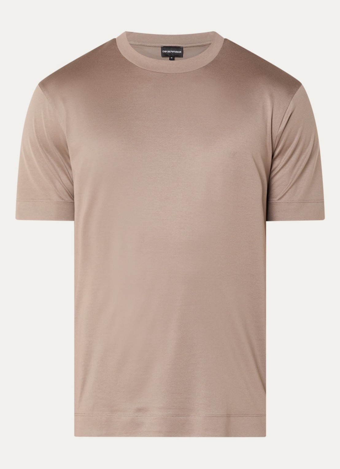 Armani T-shirt met logo - voorkant 3 lichtbruin