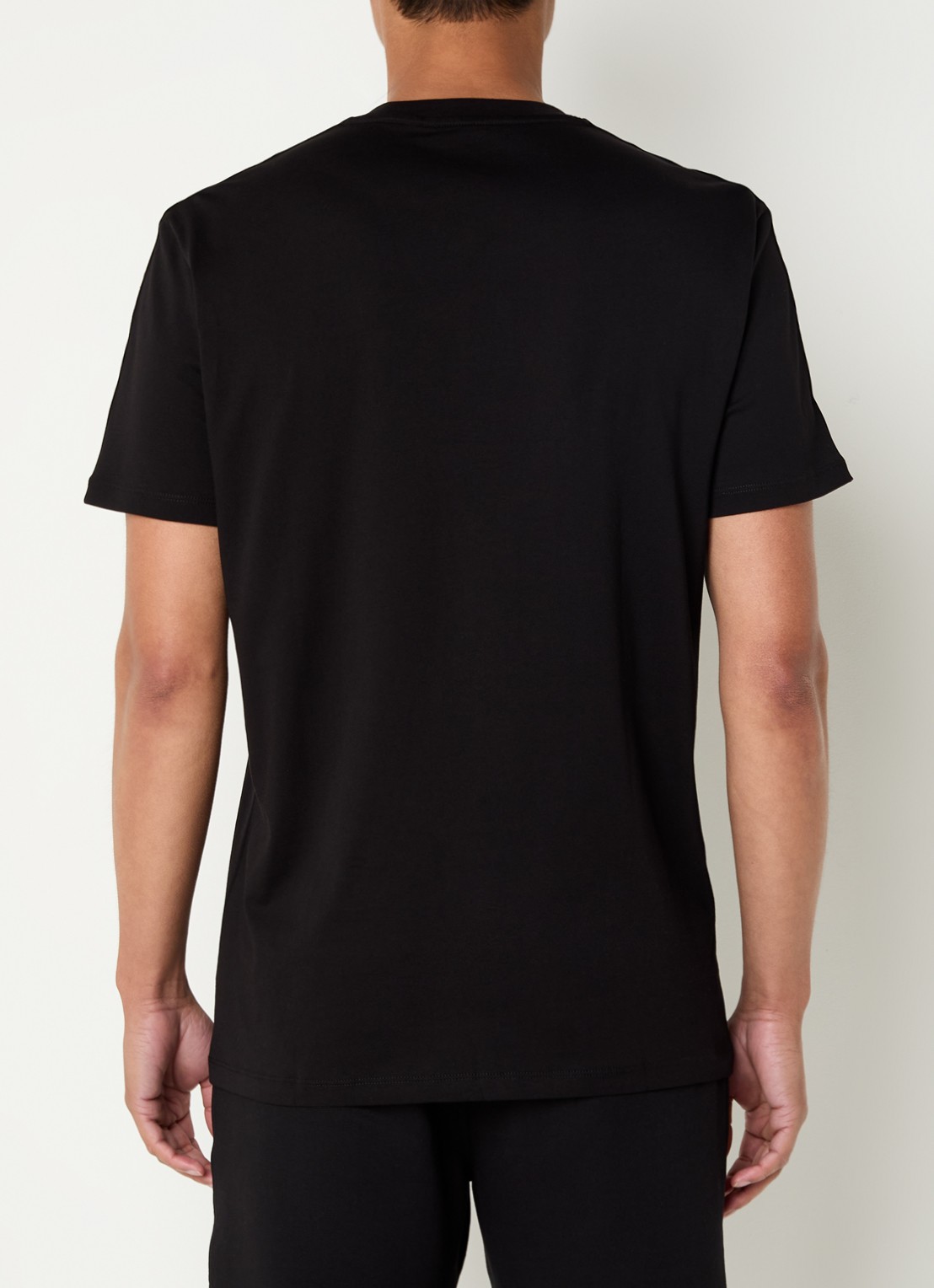 Armani T-shirt met logoband - achterkant zwart