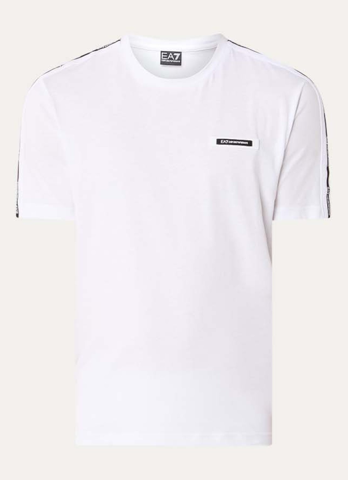 Armani T-shirt met logoband - voorkant wit
