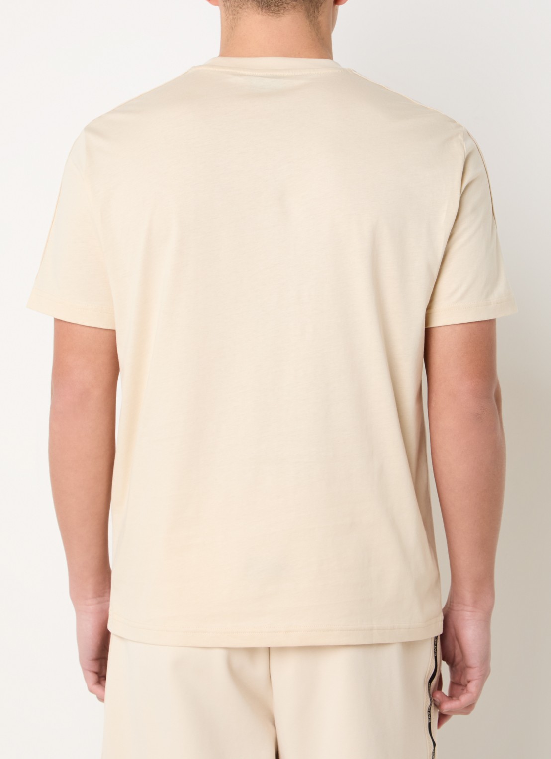 Armani T-shirt met logoband - achterkant 2 donkerbruin