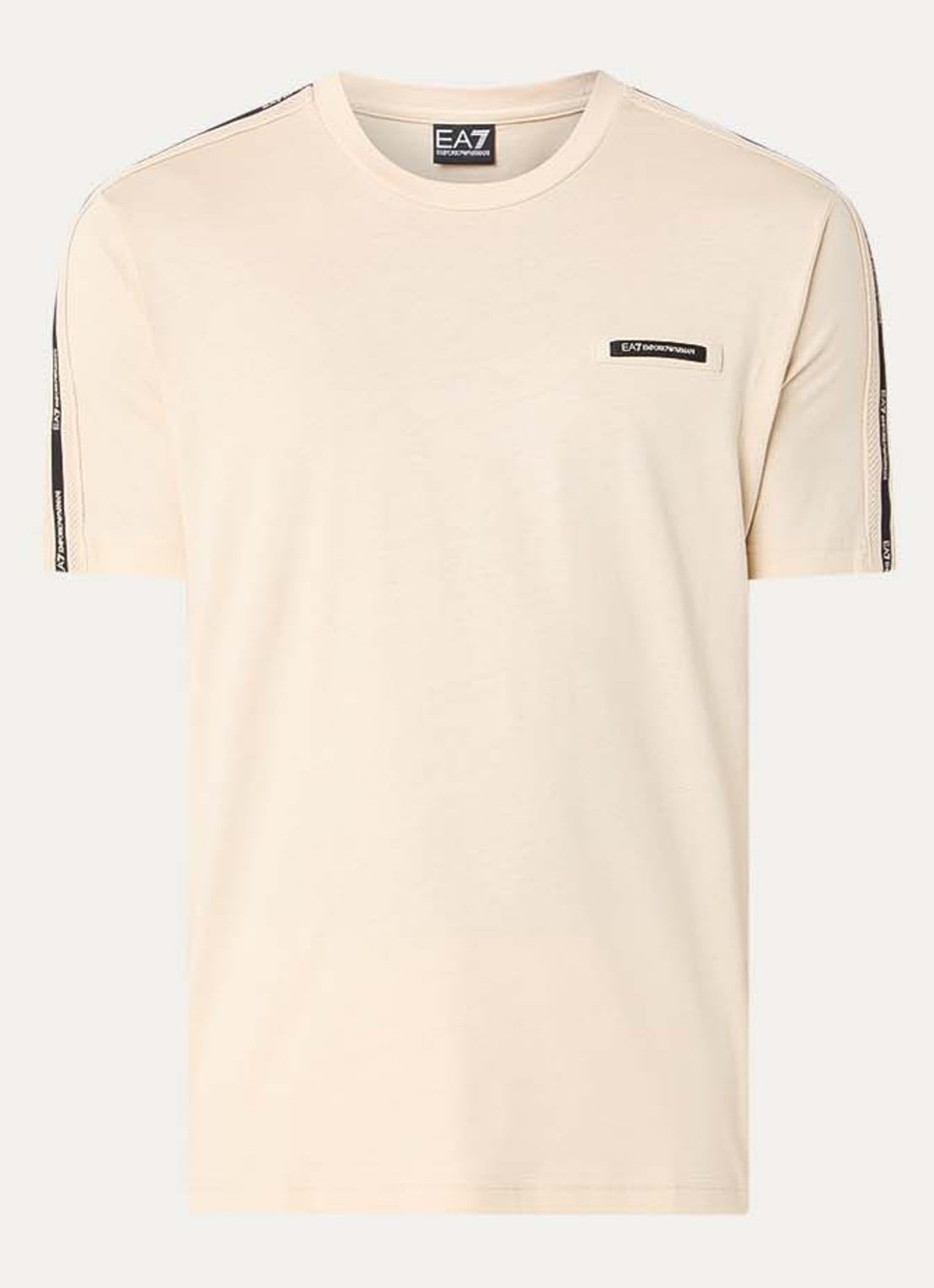Armani T-shirt met logoband - voorkant 3 donkerbruin