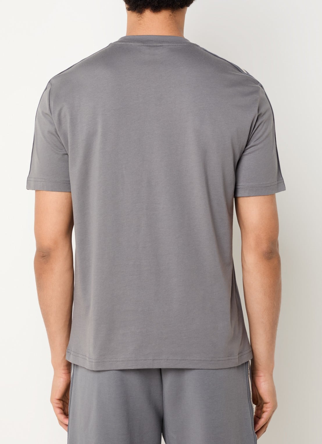 Armani T-shirt met logoband - achterkant 2 khaki