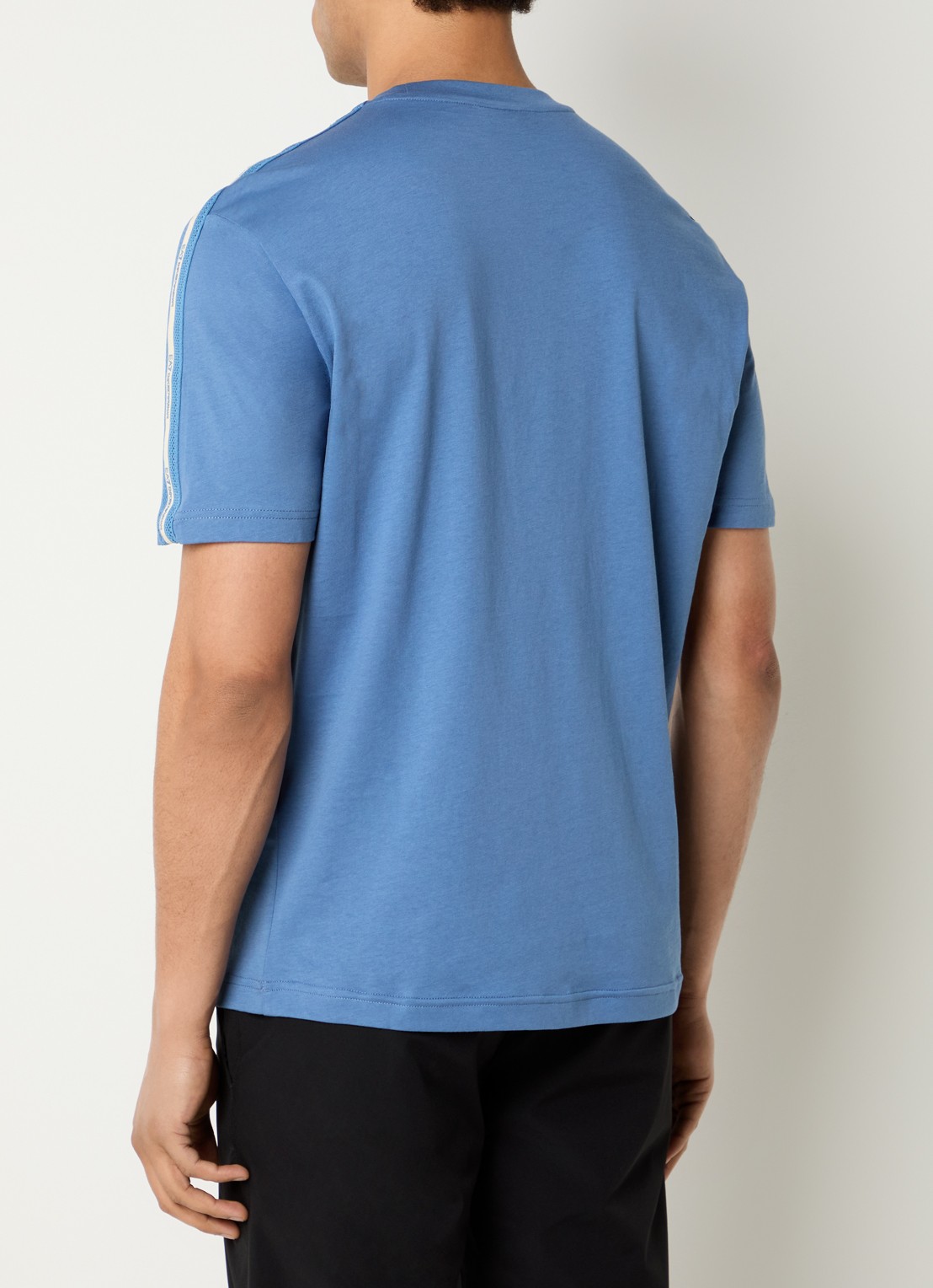 Armani T-shirt met logoband - achterkant 3 blauwgrijs