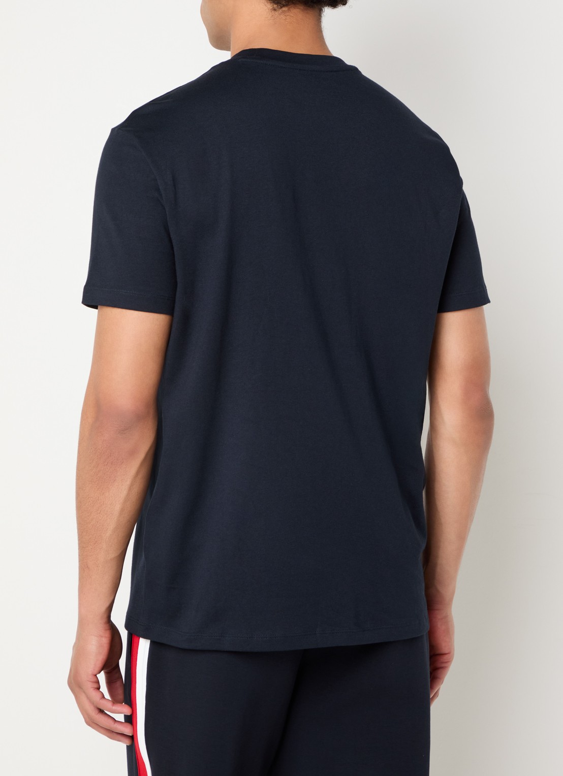 Armani T-shirt met logoborduring - achterkant 4 donkerblauw