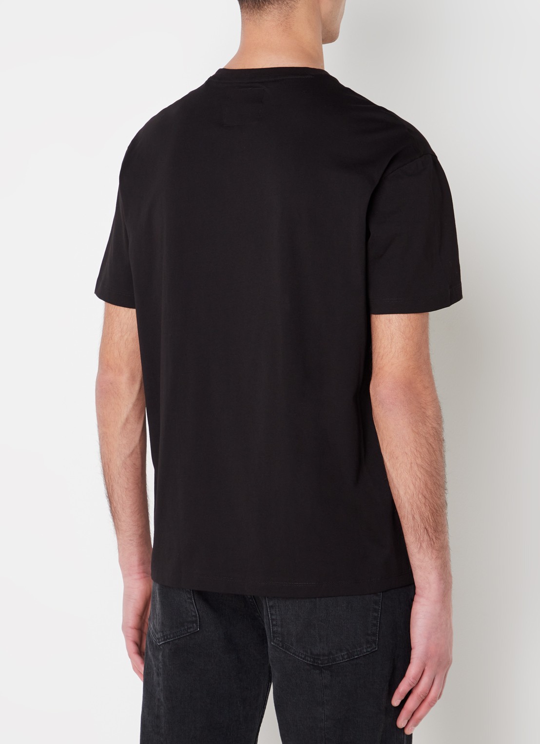 Armani T-shirt met logoprint - achterkant 4 zwart