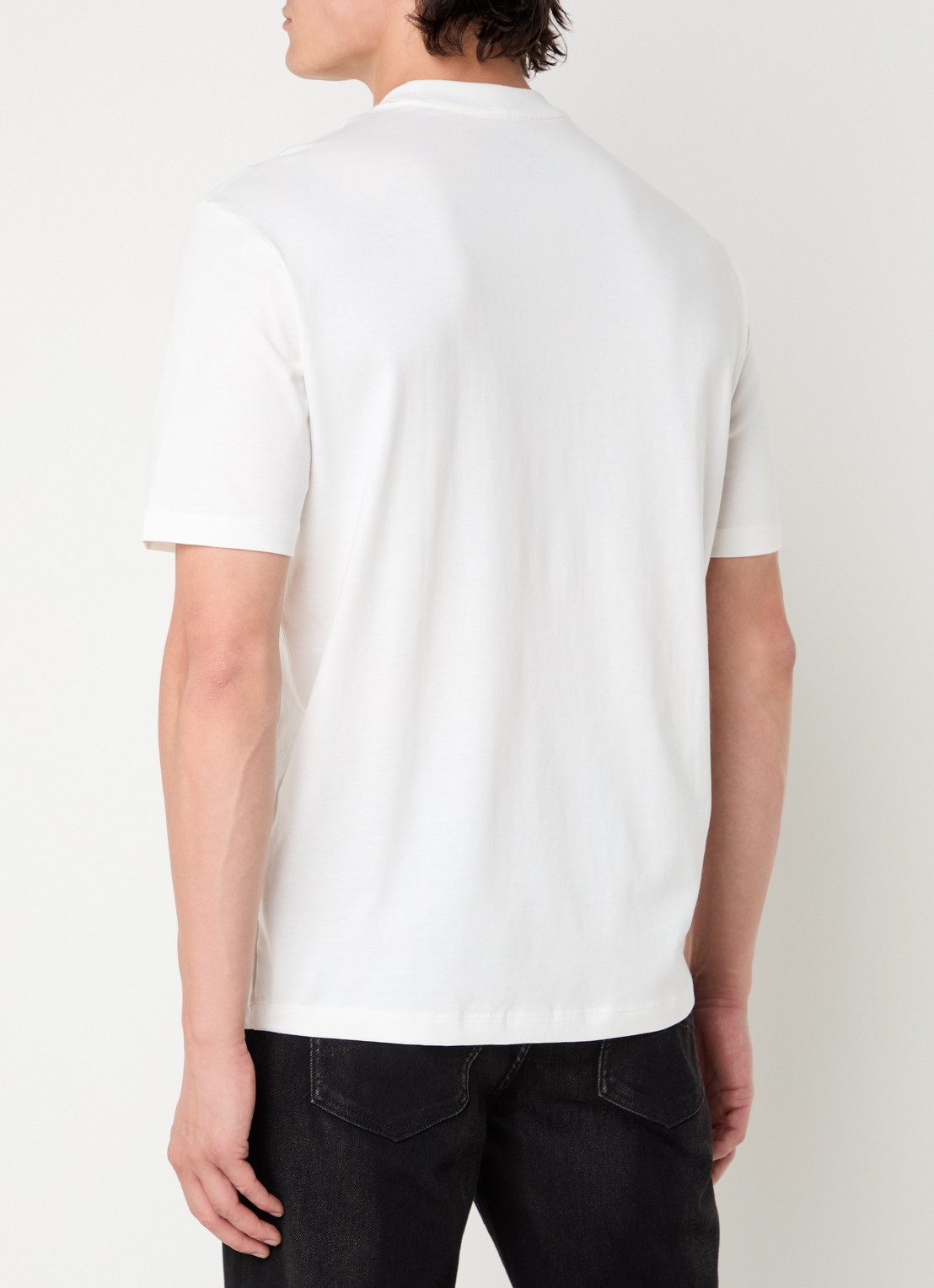 Armani T-shirt met logoprint - achterkant 4 gebroken wit