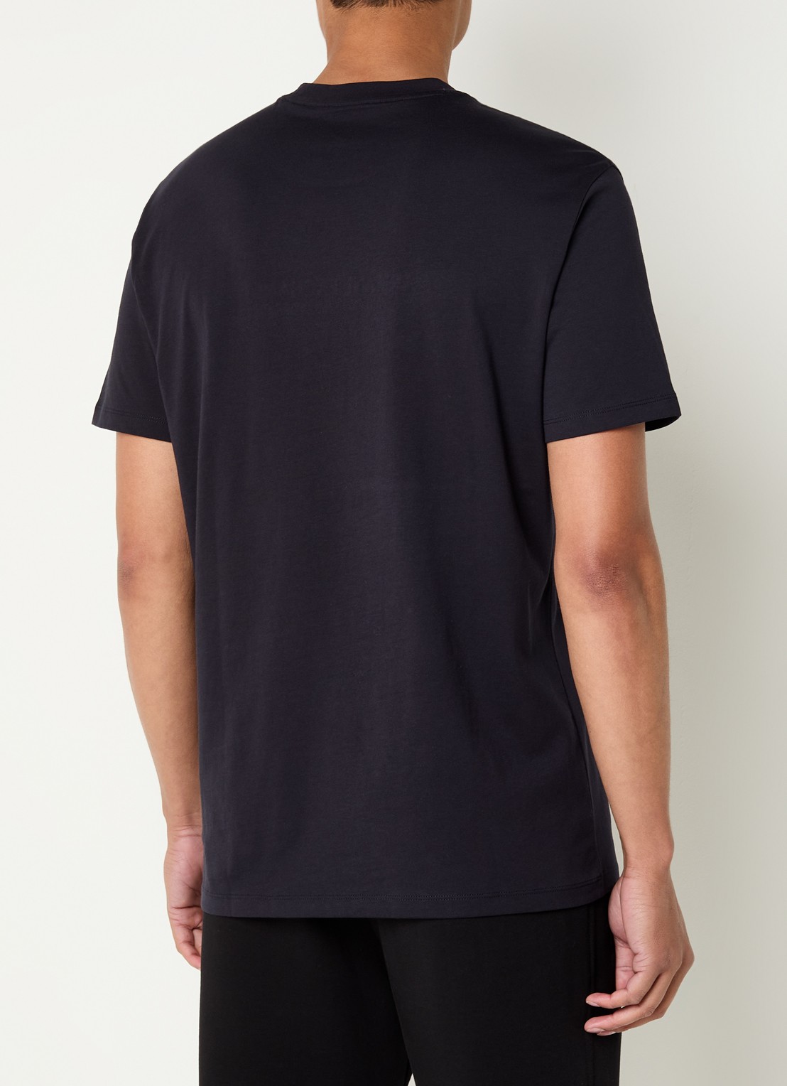 Armani T-shirt met logoprint - achterkant donkerblauw