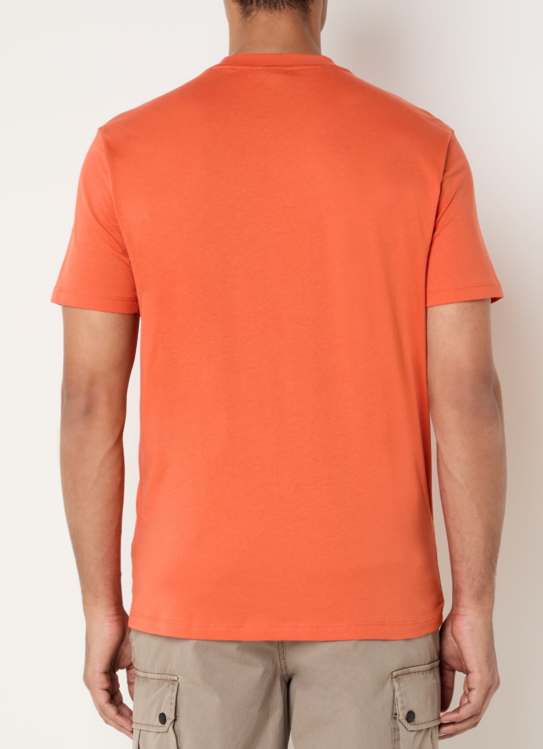 Armani T-shirt met logoprint - achterkant 3 oranje