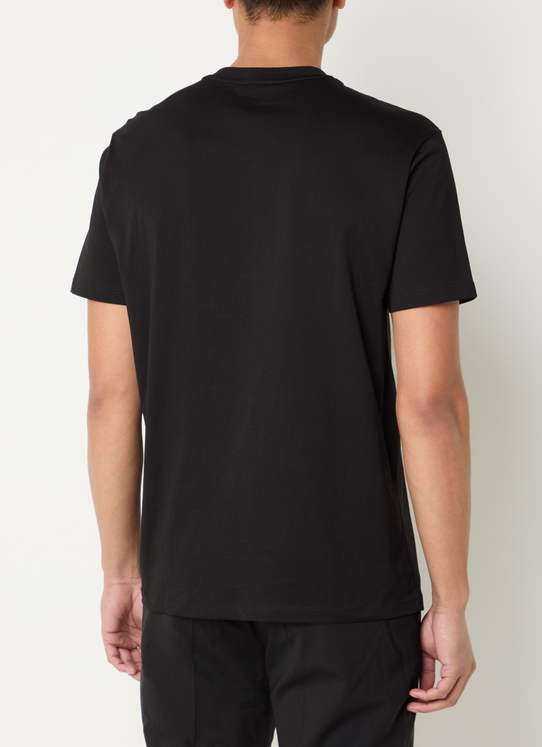 Armani T-shirt met logoprint - achterkant black-uc001
