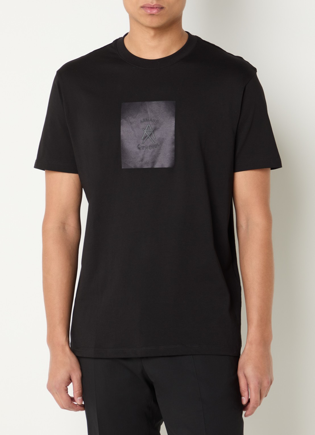 Armani T-shirt met logoprint - detail 4 black-uc001