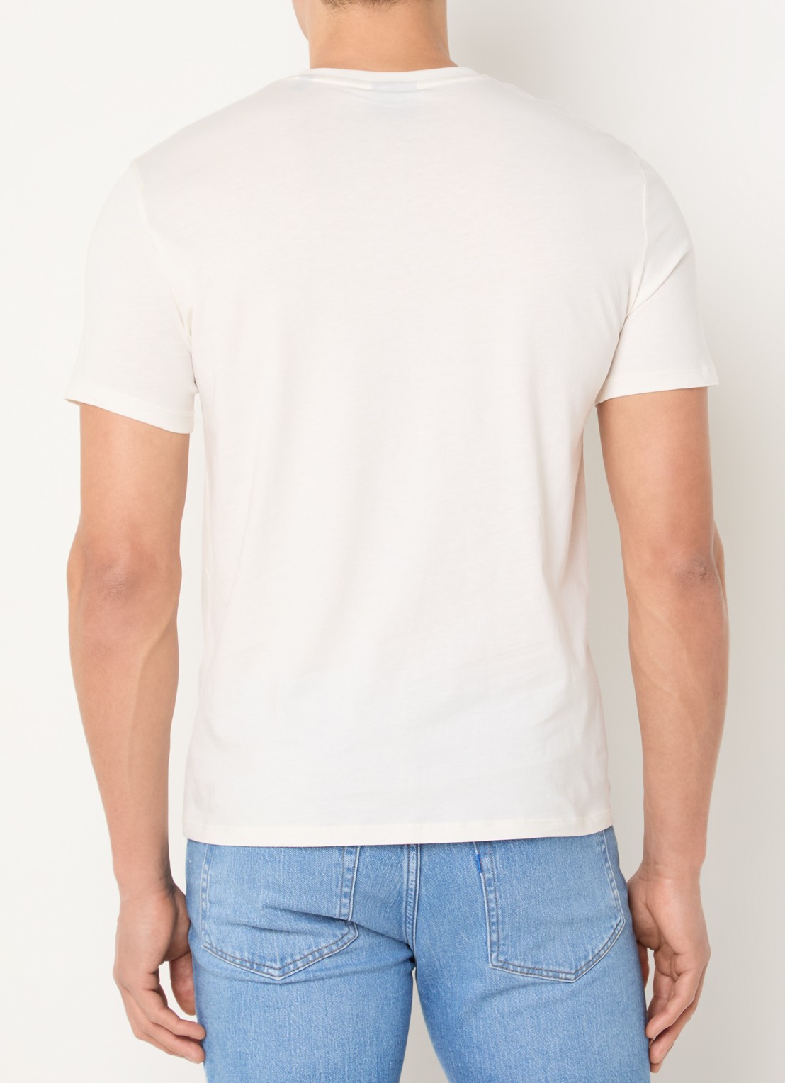 Armani T-shirt met logoprint - achterkant 4 gebroken wit