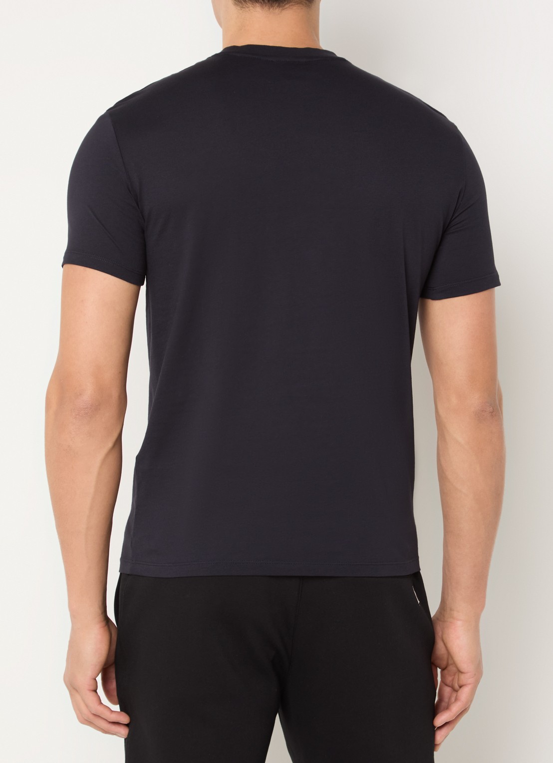 Armani T-shirt met logoprint - achterkant 2 donkerblauw