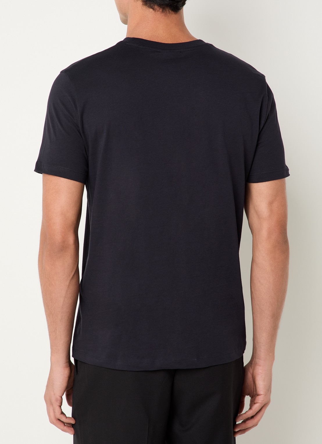 Armani T-shirt met logoprint - achterkant 3 donkerblauw