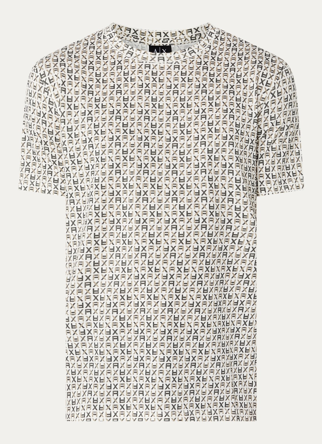 Armani T-shirt met logoprint - voorkant wit