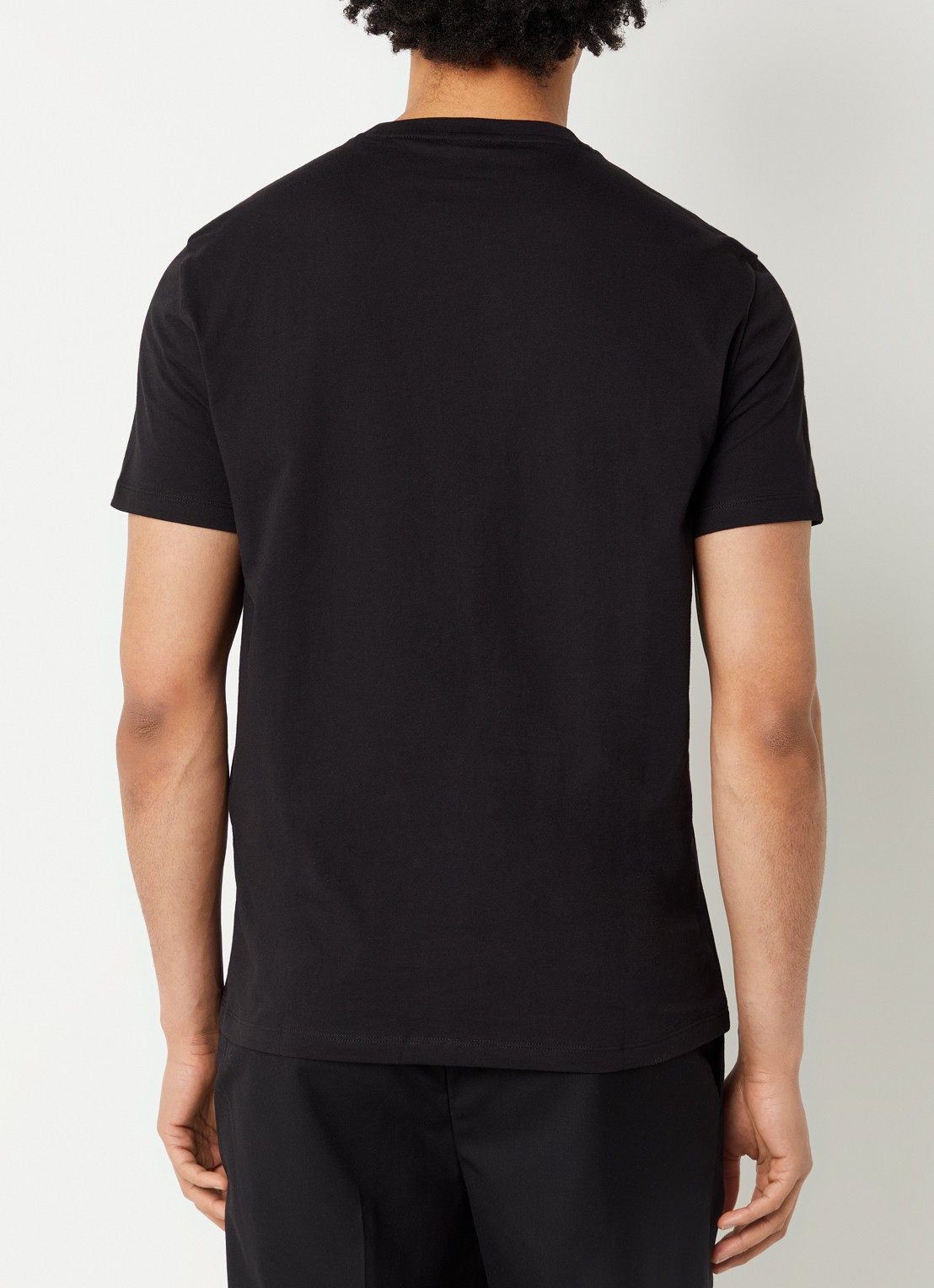 Armani T-shirt met logoprint - achterkant 4 zwart