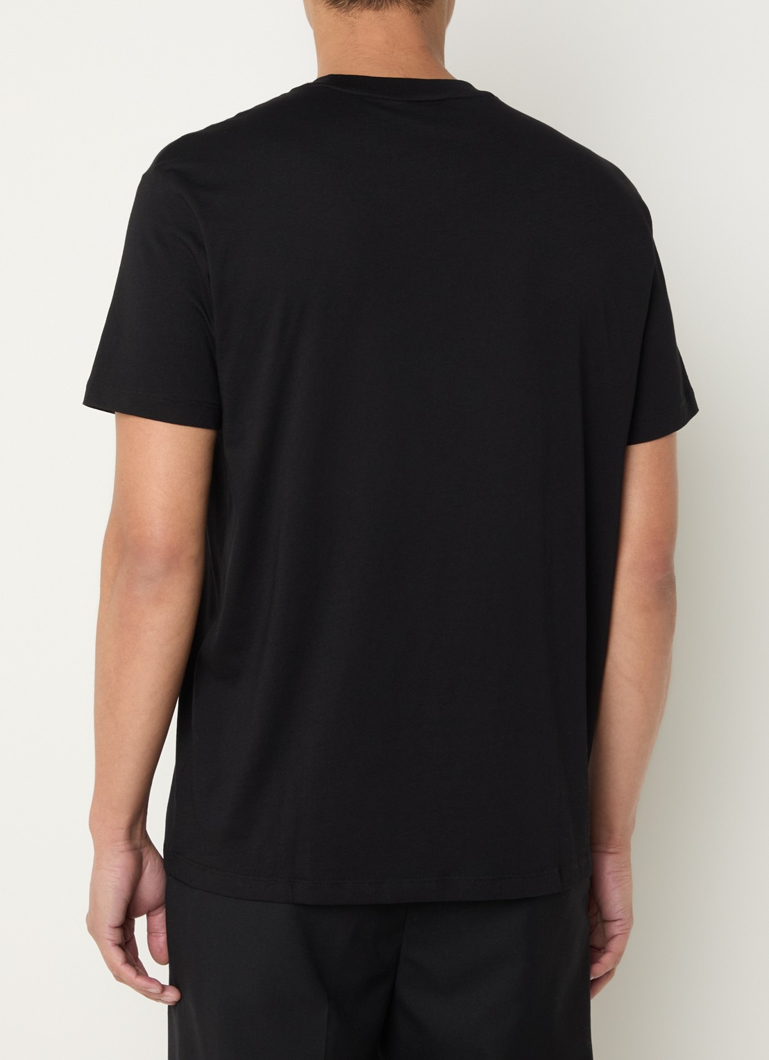 Armani T-shirt met logoprint - achterkant 4 zwart